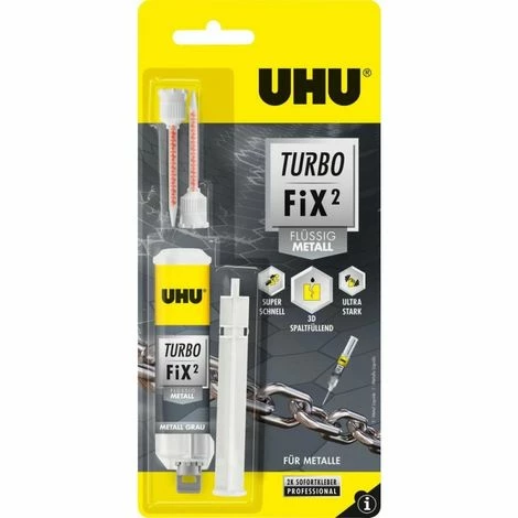 Colle UHU Turbo Fix LIQUID METALL 10g (Par 6) 3 Colle UHU Turbo Fix LIQUID METALL 10g (Par 6)