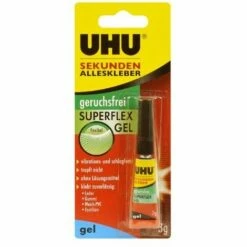 UHU 45565 COLLE GEL TOUT USAGE EXTRA-PUISSANTE SANS ODEUR 3 G