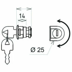 Barillet DECAYEUX Pour Boite Aux Lettres Aquitaine Extérieure - 721256