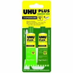 UHU Colle époxy Bi-composant PLUS ENDFEST 300 33 G Jaunâtre