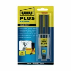 Colle UHU Epoxy Rapide Plus - 15,5g - 39935