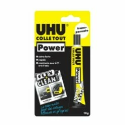 Colle Tout Multi-matériaux UHU Power Flex + Clean - 18g - 48495