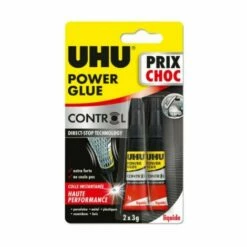 Colle Power Glue Liquide Control UHU Tube - 2x3g - 36715