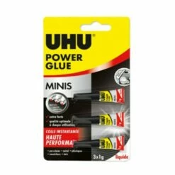 Colle Power Glue Liquide UHU Minis Liquide - 3x1g - 34655