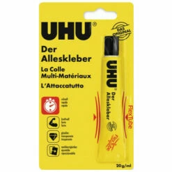 Colle Universelle FLEX + CLEAN Transparent 20 G Tube En Plastique UHU (Par 10)