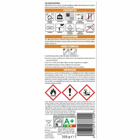 Un Lot De 3 Colles Fixation Néoprène UHU Cartouche - 3 X 350g 5 Un Lot De 3 Colles Fixation Néoprène UHU Cartouche - 3 X 350g – Image 3