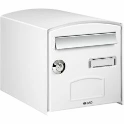DECAYEUX Boîte Aux Lettres Simple Face DOME - Blanc - Blanc