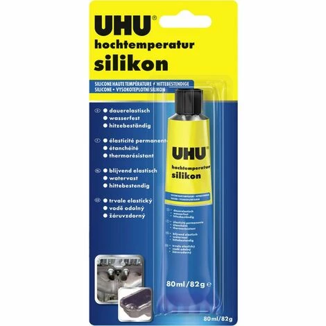 Silicone Thermorésistant UHU 46735 80 Ml Couleur Noir 3 Silicone Thermorésistant UHU 46735 80 Ml Couleur Noir