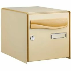 Boite Aux Lettres Cylindre PTT Lys 1 Face, Beige Decayeux