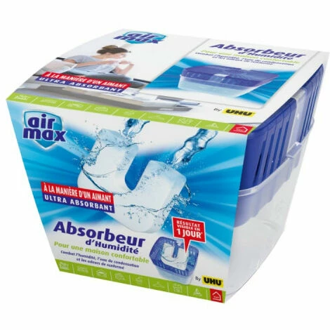 Absorbeur D’humidité Original Airmax By UHU - 450g - 6313435 3 Absorbeur D’humidité Original Airmax By UHU - 450g - 6313435