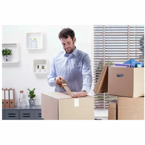 Ruban Adhésif UHU Rollafix Emballage Marron - 66m X 50mm - 36515 - Noir 5 Ruban Adhésif UHU Rollafix Emballage Marron - 66m X 50mm - 36515 - Noir – Image 3