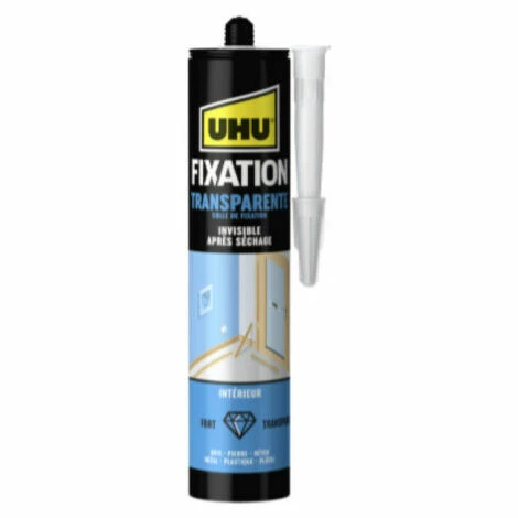 Mastic De Fixation UHU Transparent Cartouche - 310 G - 33937 - Transparent 3 Mastic De Fixation UHU Transparent Cartouche - 310 G - 33937 - Transparent