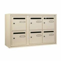 BOITE AUX LETTRES LANG SFA INT 6 BOITES RAL1015 DECAYEUX 298232RAL1015