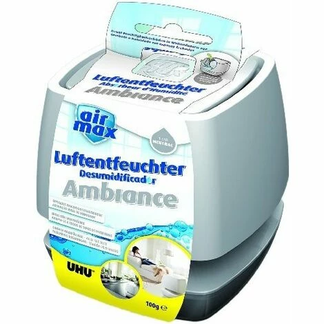 UHU 50595 DÉSHUMIDIFCATEUR AIR MAX AMBIANCE 100 G BLANC 3 UHU 50595 DÉSHUMIDIFCATEUR AIR MAX AMBIANCE 100 G BLANC
