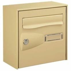 DECAYEUX Boîte Aux Lettres Demi-format Citadis Simple Face Coloris Beige