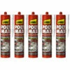 Lot De 5 Colles Mastic Prise Immédiate Polymax UHU Blanc Cartouche - 425 G - Blanc -UHU Soldes 62932863 1