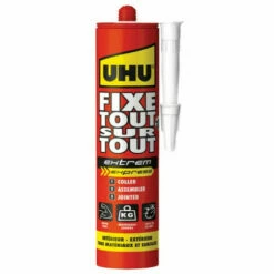 Lot De 5 Colles Fixe Tout Sur Tout Extrem Express UHU Blanc Cartouche 425g -UHU Soldes 62936734 4