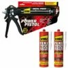 Pack UHU Power Pistol - 2 Cartouches De Colle Fixe Tout Sur Tout Extrem Express Blanc - 2x425g -UHU Soldes 62936902 1