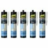 Lot De 5 Mastics De Fixation UHU Transparent Cartouche - 310 G - Transparent