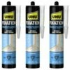 Lot De 3 Mastics De Fixation UHU Transparent Cartouche - 310 G - Transparent -UHU Soldes 63163071 1