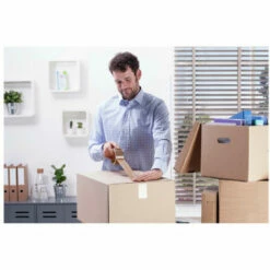 Lot De 3 Rubans Adhésifs UHU Rollafix Emballage Marron - 66m X 50mm - Noir -UHU Soldes 63570446 3