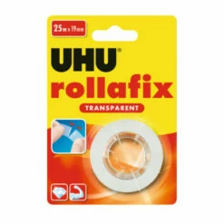 Ruban Adhésif UHU Rollafix - Transparent - 25m X 19mm - 36945 - Transparent