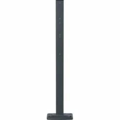 Piquet Latéral Universel De Boîte Aux Lettres Collective Decayeux - Aluminium - A Visser - 80 X 80 Mm - Hauteur 1200 Mm Finition Gris Anthracite Type Latéral