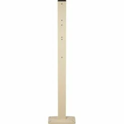Piquet Latéral Universel De Boîte Aux Lettres Collective Decayeux - Aluminium - A Visser - 80 X 80 Mm - Hauteur 1200 Mm Type Central Finition Ivoire Clair